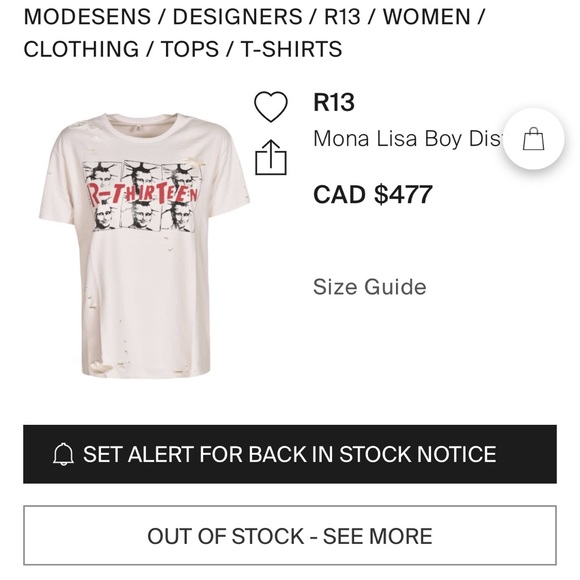 BTS Jimin R13 Mona Lisa Boy Distressed Printed Cotton-Jersey T-shirt - Picture 7 of 7